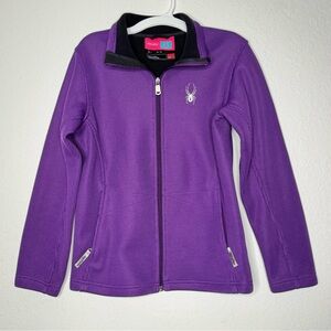Spyder Purple Full-Zip Fleece Soft Warm Girl’s Jacket Large